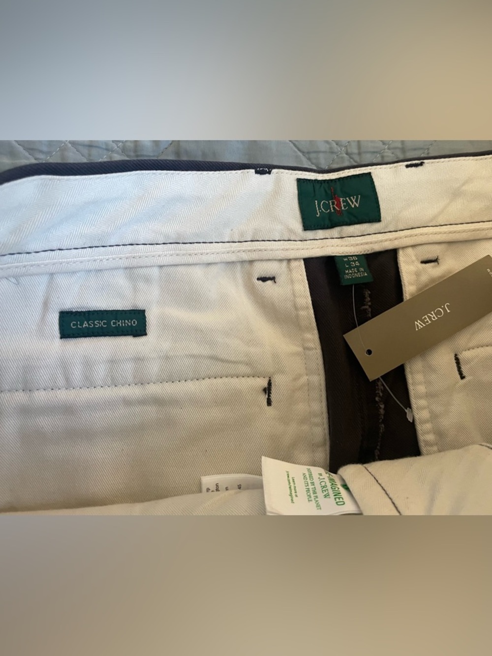 J. CREW Classic chino pant in Dusty Wine Size 36 NWT $98 BE611 - Picture 7 of 9